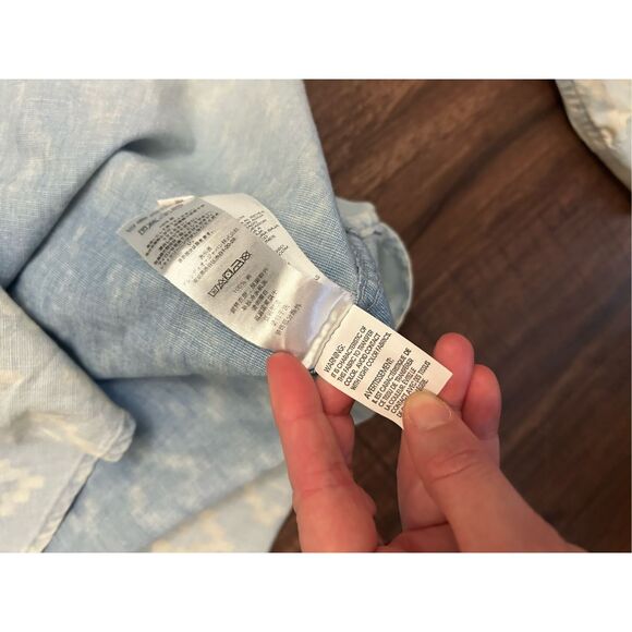 Armani Exchange Gradient Blue Button-Down Shirt, Sz Large - Picture 6 of 11